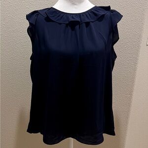 Tommy Hilfiger Dark Blue Sleeveless Blouse